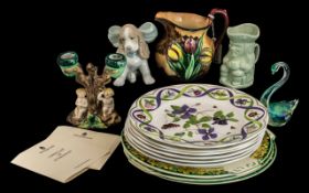 A Small Collection of Assorted Pottery,