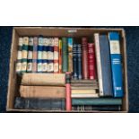 Box of Miscellaneous Books - Book Club Editions, Tales Mysteries, Historical Atlas, Medical Physics,