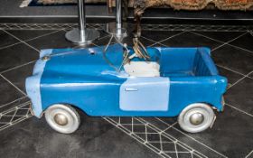 Triang Peddle Car Blue Painted Body Work, Complete In Working Order, Registration Number LBL 4242.