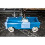 Triang Peddle Car Blue Painted Body Work, Complete In Working Order, Registration Number LBL 4242.