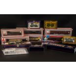 OO Gauge Collection of Boxed Rolling Stock and Carriages to include Bachmann 34-326 50 ft parcel