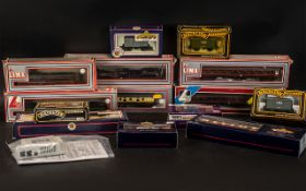 OO Gauge Collection of Boxed Rolling Stock and Carriages to include Bachmann 34-326 50 ft parcel
