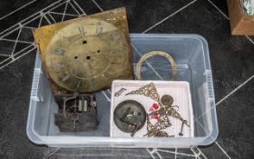 Thos Brown- Chester Antique Brass Eight Day Longcase Clock, square dial,