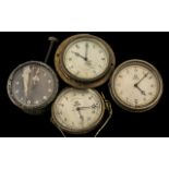 Four Smiths Vintage Car Interior Dashboard Clocks ( Crickle Wood Woks London ) 7187.
