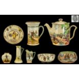 Collection of Royal Doulton Series Ware to include a Dickens Ware bowl,