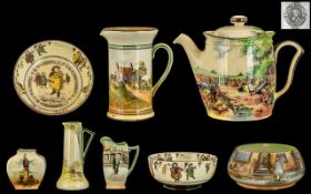 Collection of Royal Doulton Series Ware to include a Dickens Ware bowl,