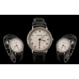 Georg Jensen Stainless Steel Wristwatch Henning Koppel Quartz Watch, No 37867 Design 375.