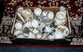 Collection of Assorted Porcelain & China Items, including a large Arthur Wood teapot,