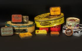 A Collection Of Advertising Tins/ Tobacco Tins 14 In Total.