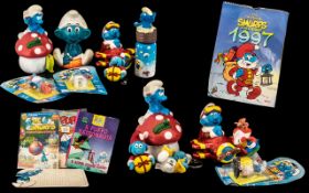 Smurfs Interest - A Good Collection Of Smurf Related Merchandise - Comprising,