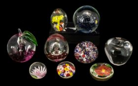 Collection of Paperweights, seven in total,