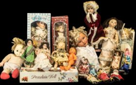 A Collection Of Dolls, To Include Boxed Leonardo Porcelain Dolls, Together With Others Etc.