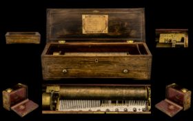 Berens Blumberg & Co Top Quality Cylinder Musical Box from the 1840s; a collector's piece comprising