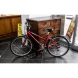 Raleigh Montis Boys Mountain Bike, red paintwork with black trim, 7 gears, excellent condition,