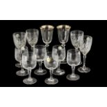 Collection of Crystal Glasses,
