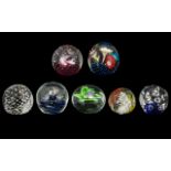 Collection of Decorative & Colourful Paperweights, nine in total,