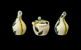 Midwinter Jessica Tait Onion Shape Cruet Set, circa 1950s,