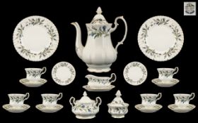 Royal Albert 'Brigadoon' Dinner/Tea Service, comprising: 6 tea cups and saucers,