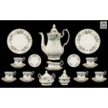 Royal Albert 'Brigadoon' Dinner/Tea Service, comprising: 6 tea cups and saucers,