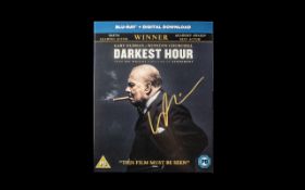 Gary Oldman The Darkest Hour Winston Churchill Signed DVD Bluray Cover. This is something unusual,