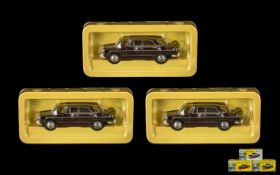 Vanguards Precision Diecast Model Cars. Scale 1:43, 3 boxed models.