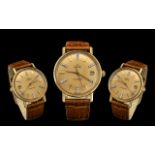 Omega Seamaster Rare All Original Automatic 18ct Gold Gentleman's Wrist Watchcirca 1970s.