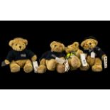 Collection of Four 'Great British Bobby' Teddy Bears. comprising two Emily Goodheart policewomen