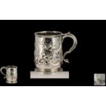 George lst - Important and Early Britannia Wonderful Silver Tankard,