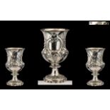 Victorian Superb Quality Sterling Silver Goblet of large proportions,