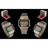 James Bond 007 Zeon Stainless Steel Digital Watch with box and papers and instructions.