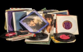 A Collection of 45 R.P.M Vinyl Records t