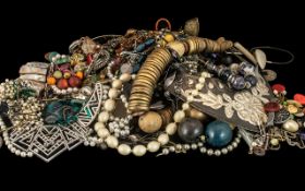 Large Bag of Costume Jewellery comprisin
