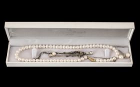 Pearl Necklace in Box - (Willie Creek) w