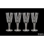 Waterford - Superb Set of 4 Cut Crystal