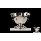 Edwardian Period Silver Footed Bowl with