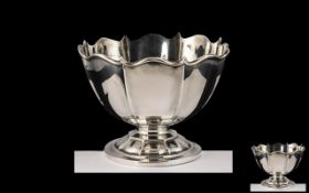 Edwardian Period Silver Footed Bowl with