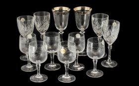 Collection of Crystal Glasses, comprisin