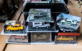 Collection of 007 Die Cast Model Cars,