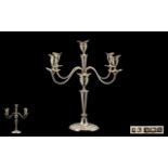 A Large and Impressive Solid Silver 4 Branch Candelabra of Stunning Quality and Proportions,