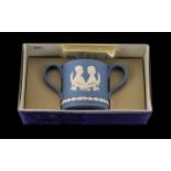 Blue Jasper Wedgwood loving cup to commemorate the Royal wedding of Charles and Diana 29th July