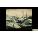 LAURENCE STEPHEN LOWRY, RA (1887-1976) INDUSTRIAL PANORAMA Offset lithograph,