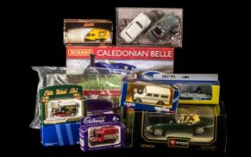 Collection of Boxed Cars & Hornby Train;