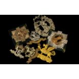 A Collection of Military Cap Badges Regiments to include 16 Queens Lancers, The Royal Scotts,