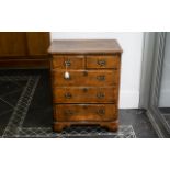 Walnut Hi-Fi Cabinet in the form of a Georgian Style chest of drawers.