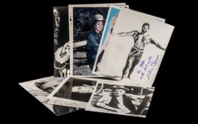 A Small Collection of American Film Stars Artist Signed Photos. Size 8 x 10 Inches.