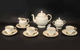 Wedgwood 'Jubilee' Tea Service comprising Tea Pot, Milk Jug, Lidded Sugar Bowl,