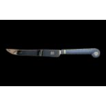 Blue Jasper Wedgwood Cake Knife six inches. Marked 'Butlers Stainless Sheffield England.