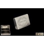 Victorian Period Trick Opening - Sterling Silver Vesta Case.