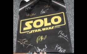 Star Wars Solo A3 Studio Promo Signed By Cast &amp; Crew This item is very special indeed,