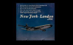 New York to London BOAC Flight Recording Single 45 rpm Extended Play - join the pilot of a